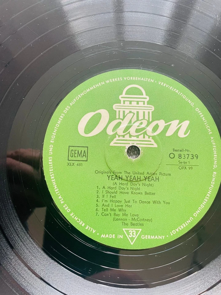 ❤️THE BEATLES – " YEAH!YEAH!YEAH! - A HARD DAYS NIGHT – ODEON O83739  1964 LP❤️⚡ - Bild 4 von 4
