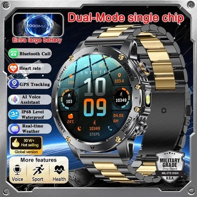 T-Rex 3 Military Grade 1000mAh Battery Smart Watch IP68 Waterproof GPS Bluetooth