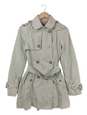 ZARA WOMAN Trenchcoat Damen Mantel Gr. DE 38 wollweiß Casual-Look