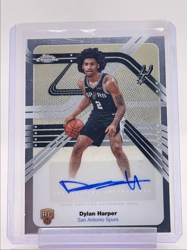 DYLAN HARPER 2025-26 TOPPS CHROME NEXT STOP ROOKIE SIGNATURES RC AUTO Q2264