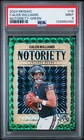 CALEB WILLIAMS #18 NOTORIETY GREEN RC - 2024 PANINI MOSAIC PSA 9 ROOKIE CARD