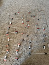 Lot 4 Vintage Multi Tier Pants Skirt Hangers With Hooks Metal