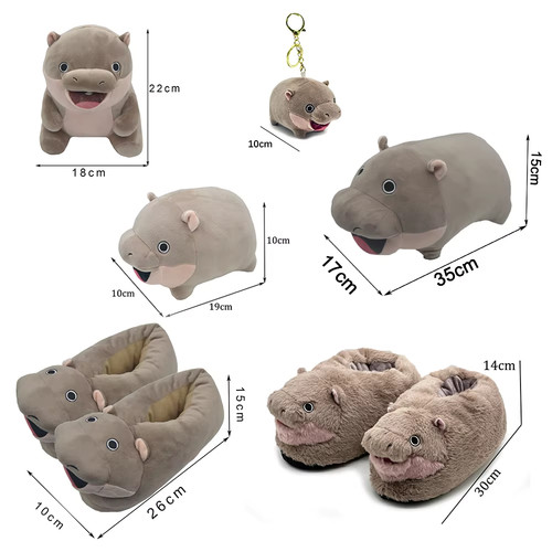 Moo Deng Baby Hippo Plush Toy