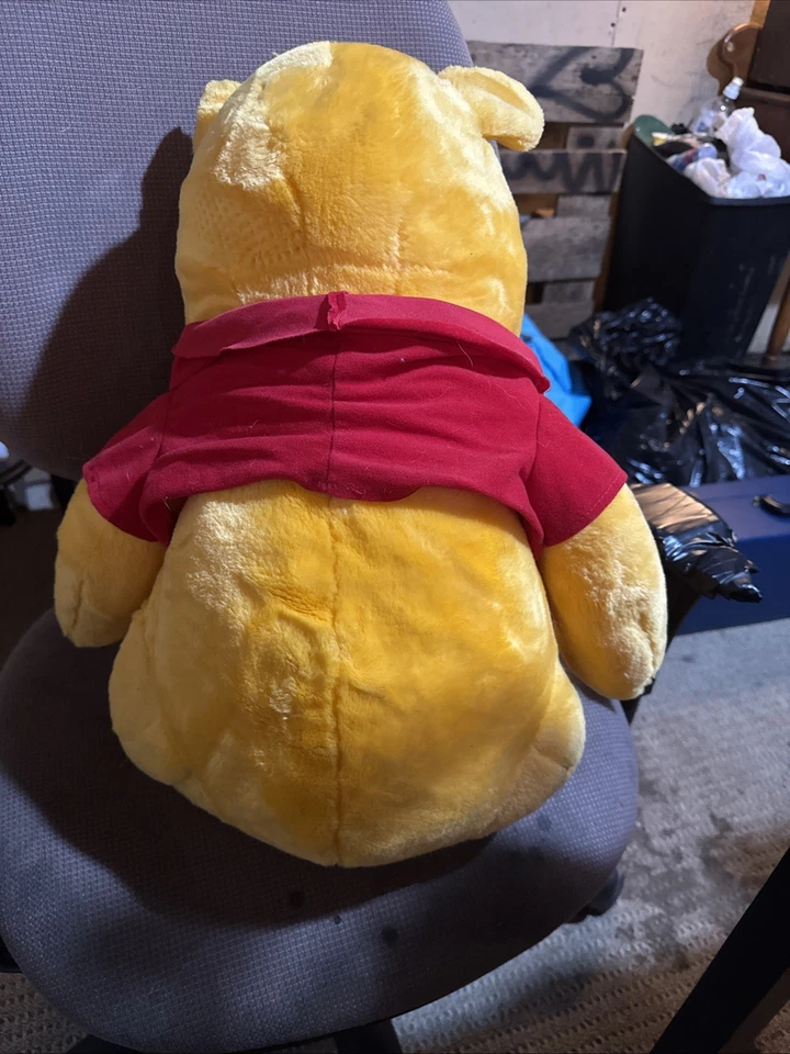 RARO 20" Sentado Mattel Disney Winnie the Pooh Muñeca de Peluche con Camiseta 1995 Foto 2 de 4