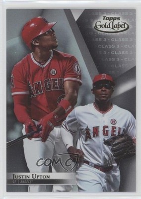 2018 Topps Gold Label Class 3 Black Justin Upton #16 1e2v