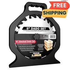 Hoja con mezcla de carburo de alta densidad para corte transversal, 8 pulgadas