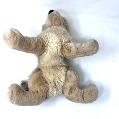 Douglas Cuddle Toys Realistic Wolf Plush Tyson Brown Gray Puppy Dog 12" Body - Picture 6 of 8