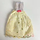Vintage 1965 Francie Doll First Formal Dress Embroidered Floral YKK Mattel