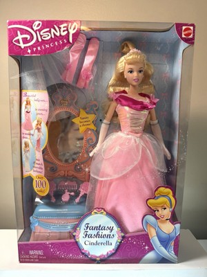 Fantasy Fashions Cinderella Doll Disney Princess Mattel 2002 Pink Dress |  eBay