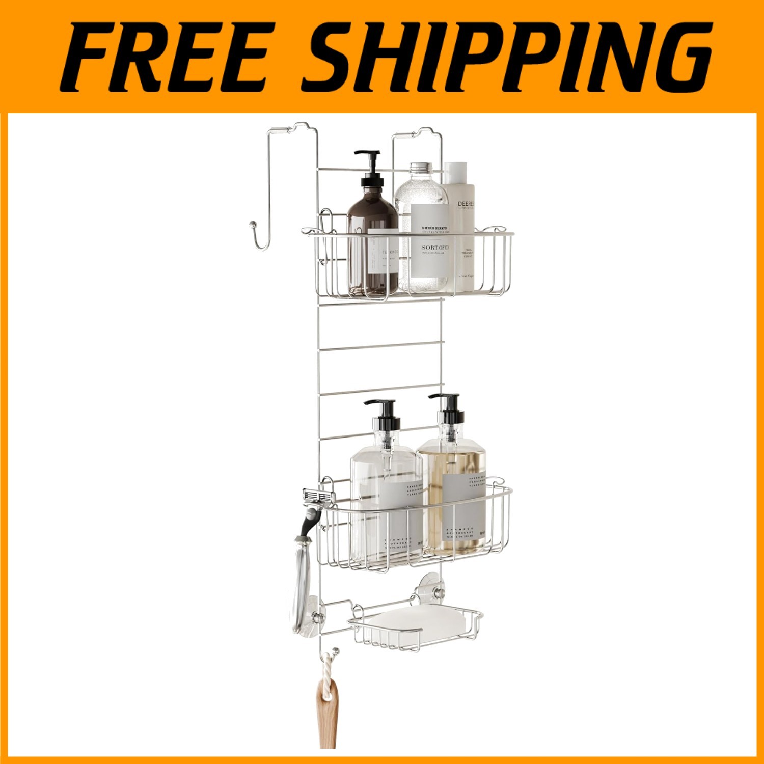 Stainless Steel Shower Caddy Organizer