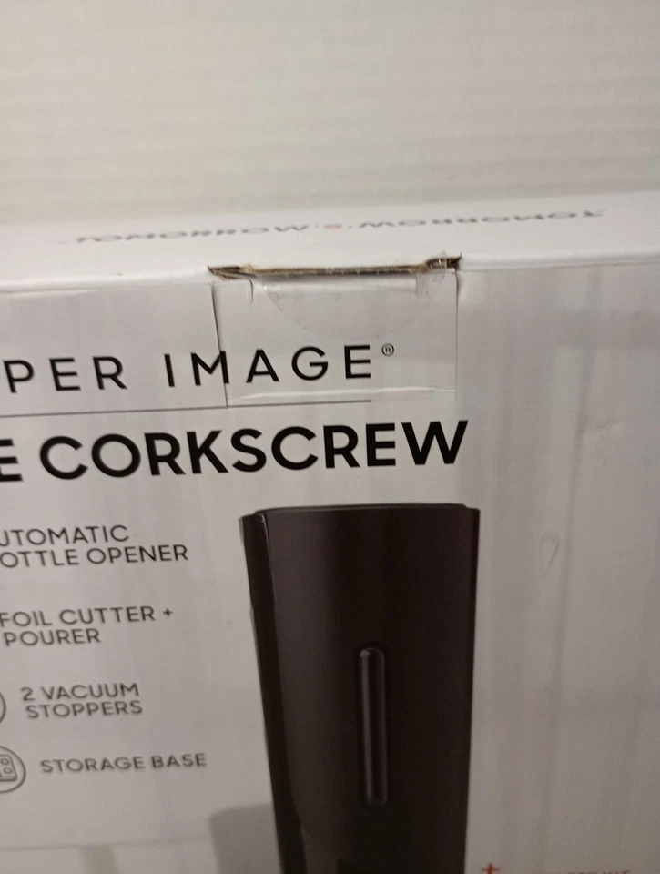 Sharper Image Automatic Wine Opener With Foil Cutter and Storage Base - Image 4 of 4