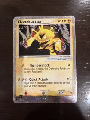 Pokemon TCG Electabuzz EX Holo 97/109 Ruby and Sapphire 2003 NM/LP Condition