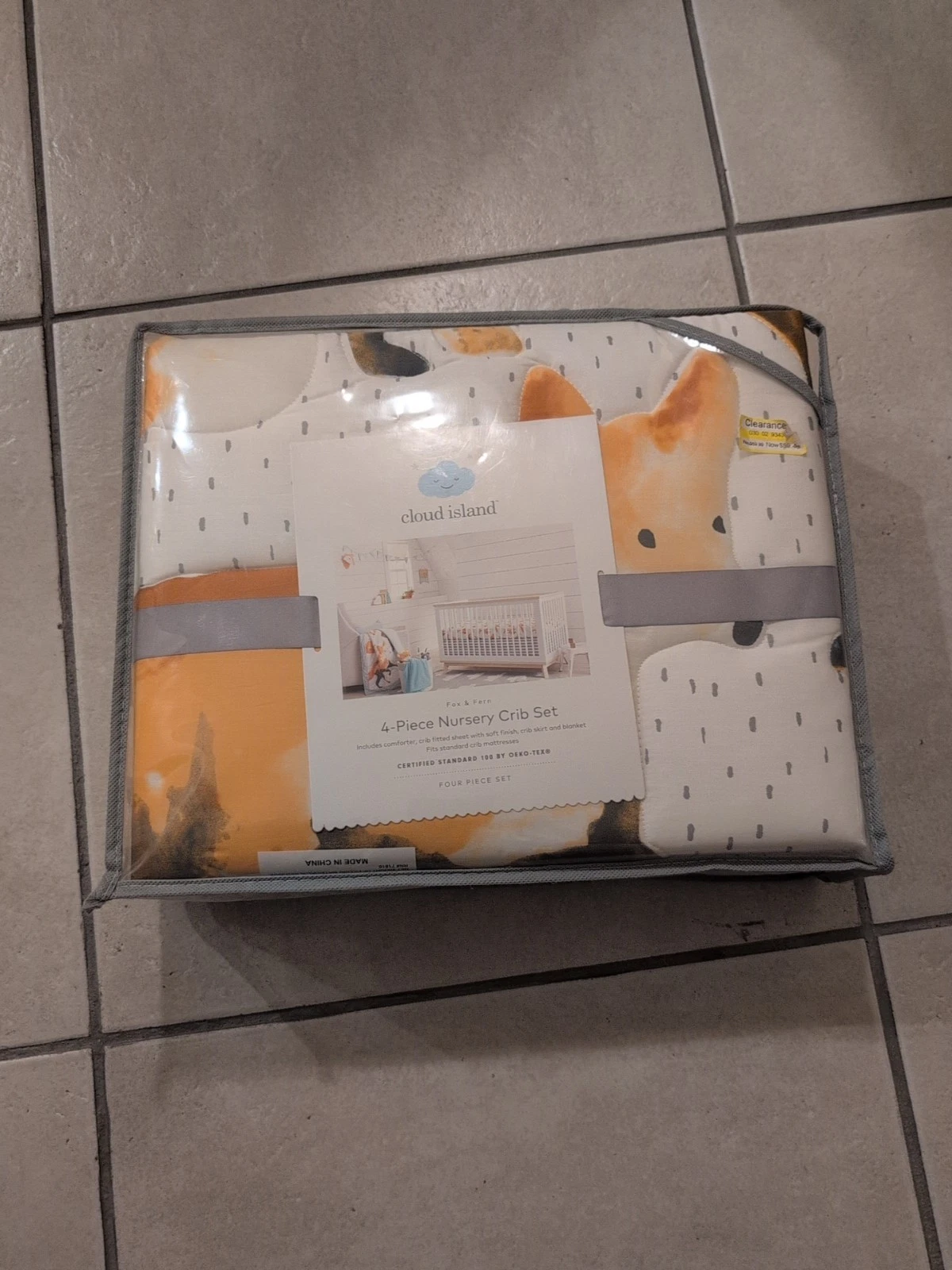 Cloud Island 4 Piece Crib Set Fox & Fern Comforter Sheet Blanket Skirt NIP
Opens in a new window or 