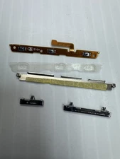 Samsung Galaxy S10+ Plus G975U Volume Button Flex Cable Set Silver OEM Tested US