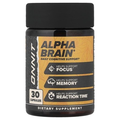 Onnit Alpha Brain Capsules 30 Count Memory & Focus Supplement Brand New