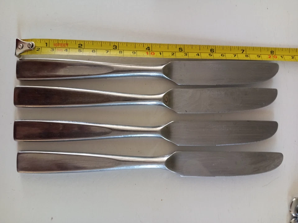 Lote de 4 Cuchillos 8" Rogers Acero Inoxidable Corea 7 Cubiertos de Repuesto  Foto 3 de 3