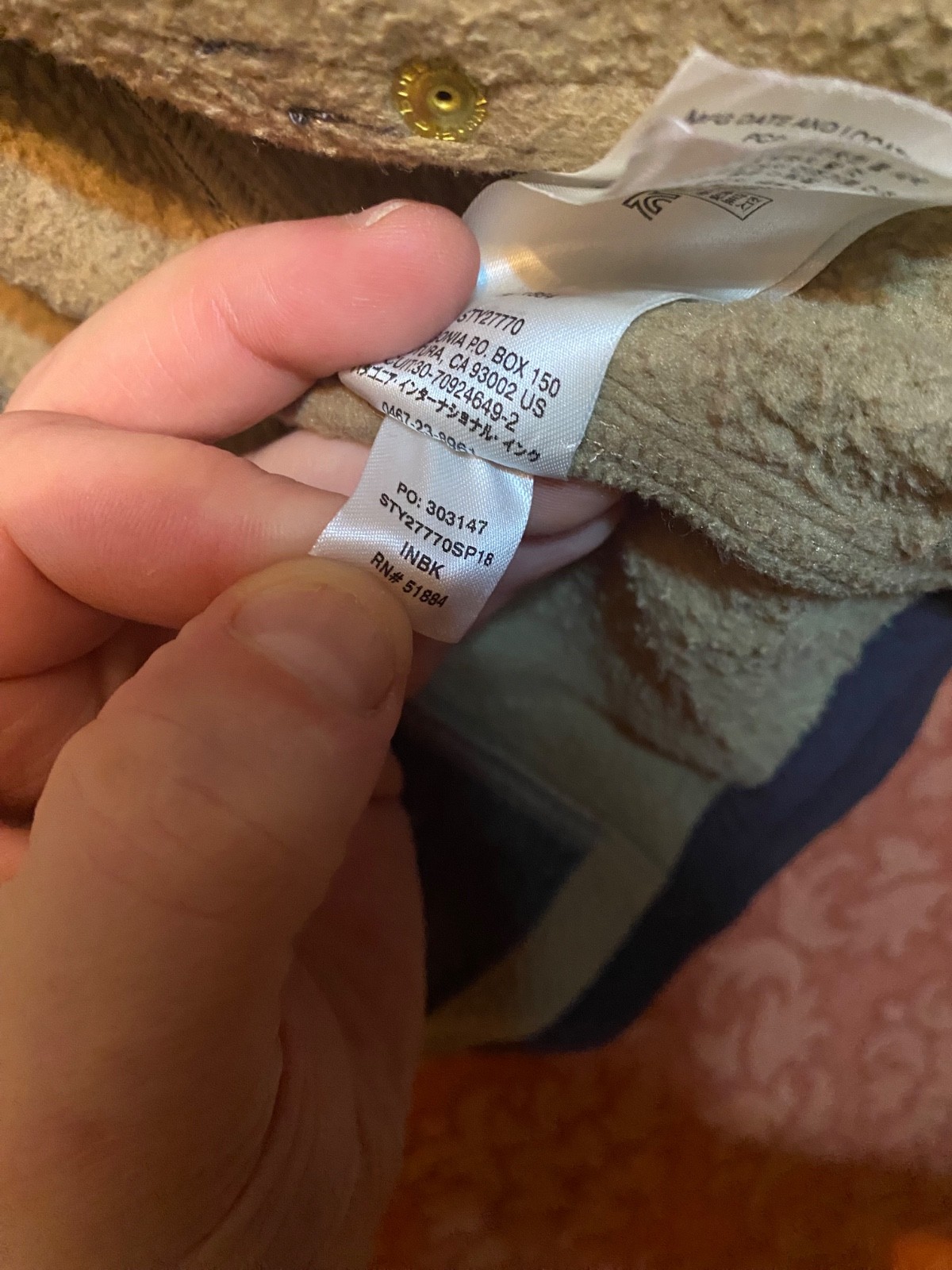 Patagonia Burly Full Zip Multi Pocket Fleece Lined Vest Men's L Gray thumbnail 9