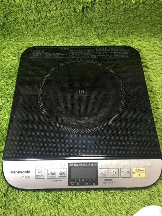 Panasonic IH cooker 75-1400WA KZ-PH33-K Black Quiet design Japan Free Shipping