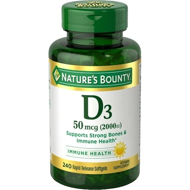 Nature's Bounty Vitamin D Softgel Vitamins & Minerals