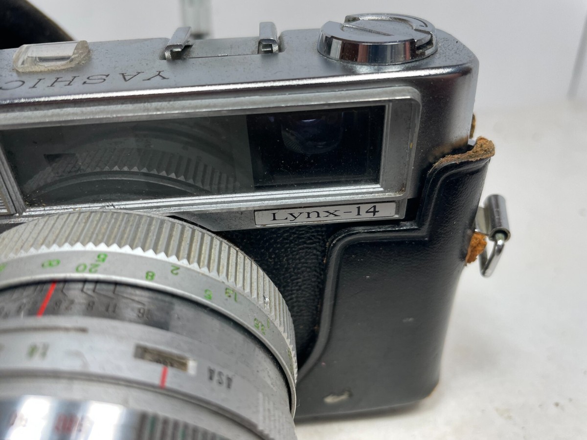 ☆ YASHICA LYNX-14 LIII フィルムカメラ ケース付き 超極上品】ヤシカ