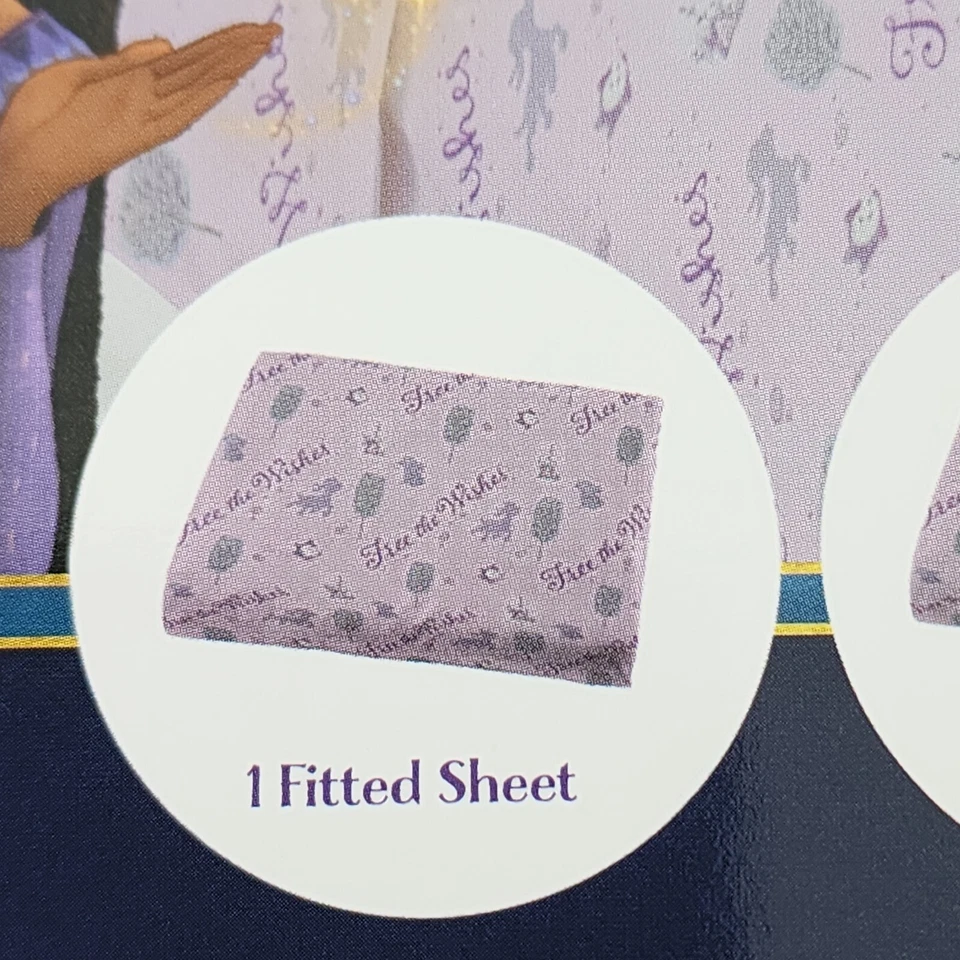 Juego completo de sábanas ajustables/completas Disney cuatro piezas dos fundas de almohada microfibra Foto 4 de 4