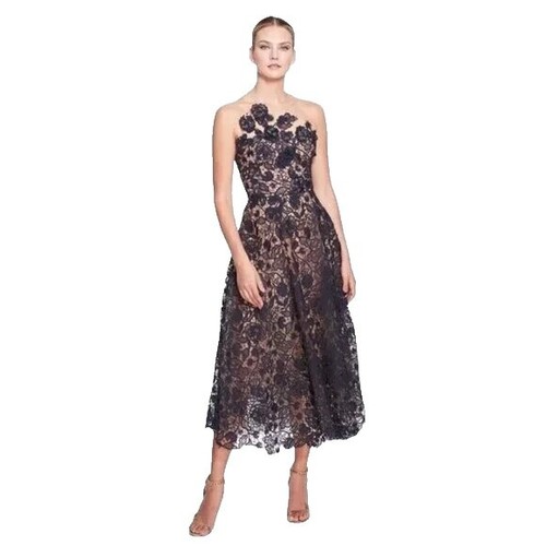 Marchesa Notte Black and Gold Long Dress Sz 8 Excellent condition | eBay