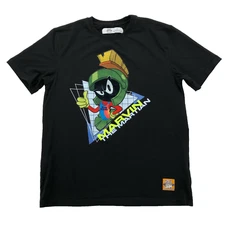 Marvin The Martian Shirt M Mens Black Felt Tee Space Jam A New Legacy