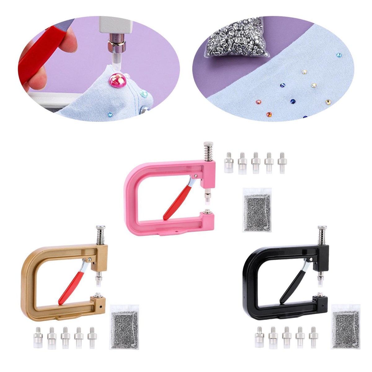 Pearl Setting Machine, Manual Bead Rivet Setter Tool, Beads Hand