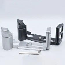 Quick Release Camera Handle Grip Black/ Silver Metal Plate Fit for Olympus PEN-F