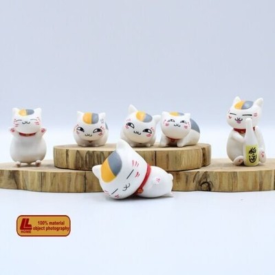 Anime Book of Friends cat Madara 6pcs cute Figure Statue Toy Gift Desk decor
