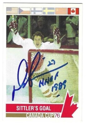Signed DARRYL SITTLER Team Canada 1992 Future Trends Canada Cup Card #173 w/COA