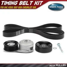 3pcs Serpentine Belt Drive Component Kit for GMC K1500 1997-1999 Chevrolet Gas