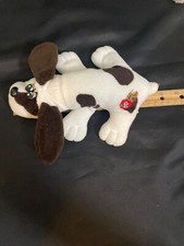 Vintage 1985 Pound Puppy, Dark Brown  White