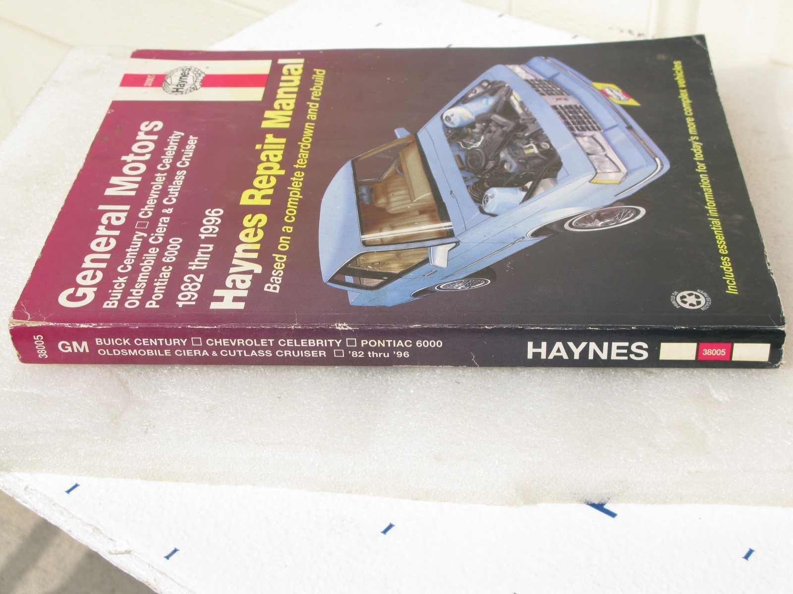 Buy Haynes Repair Manual 38005 GM Century Celebrity Ciera Cruiser 6000  1982-1996 online | eBay