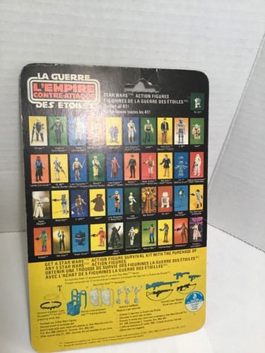 Tarjeta canadiense vintage Empire Strikes Back Leia Hoth 41 back - solo tarjeta de respaldo - Imagen 10 de 12