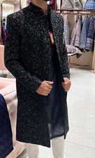 Brand New Men's Black Elegant Sherwani - Perfect for Special Occasions
