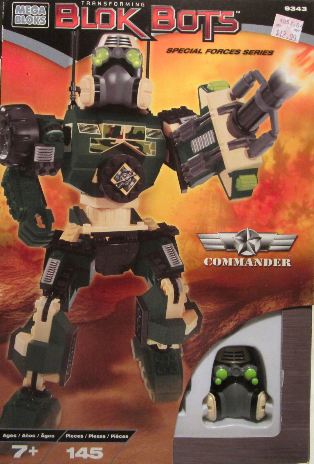 Mega Bloks Transforming Blok Bots COMMANDER 9343