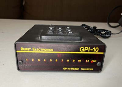 Burst Electronics GPI-10 Version GPI to RS232 Converter 10 Channel