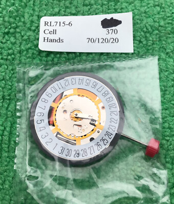 Ronda 715-6 Watch Movement D6 3 Hands, Date At 6, NOS | eBay