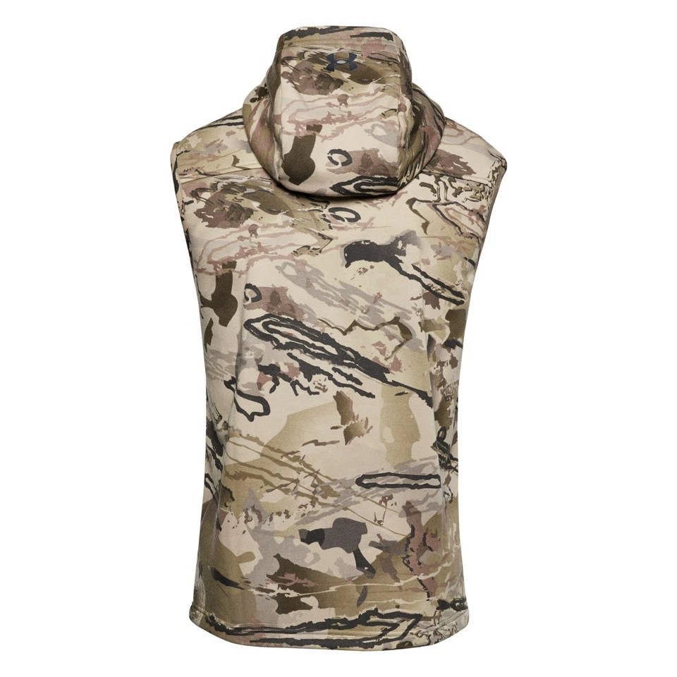 NEW Under Armour Rut Fleece Vest Hoodie HUNTING Camo 1356288-999 Men's Size S - Image 2 of 4
