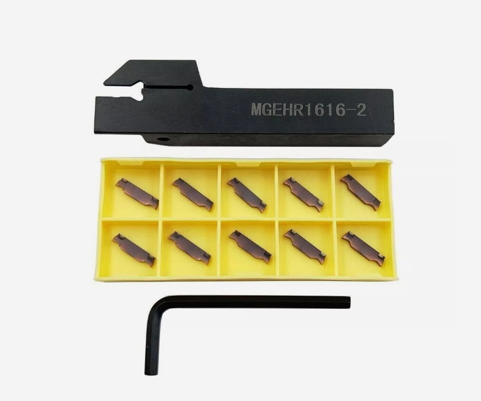 16mm MGEHR1616-2.5 Lathe Grooving Cut-Off Tool Holder with 10* MGGN250-JM insert