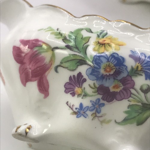 HAMMERSLEY Floral Gold Trimmed Bone China Creamer & Sugar England STUNNING - Picture 18 of 18