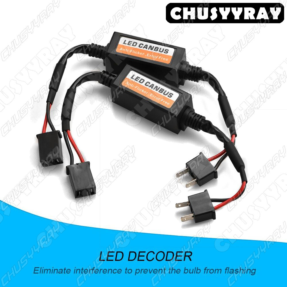 2-Pack H7 LED Load Resistors - 50W 6 Ohm Kit To Fix Hyper Flash & Error Codes After LED Bulb Upgrade