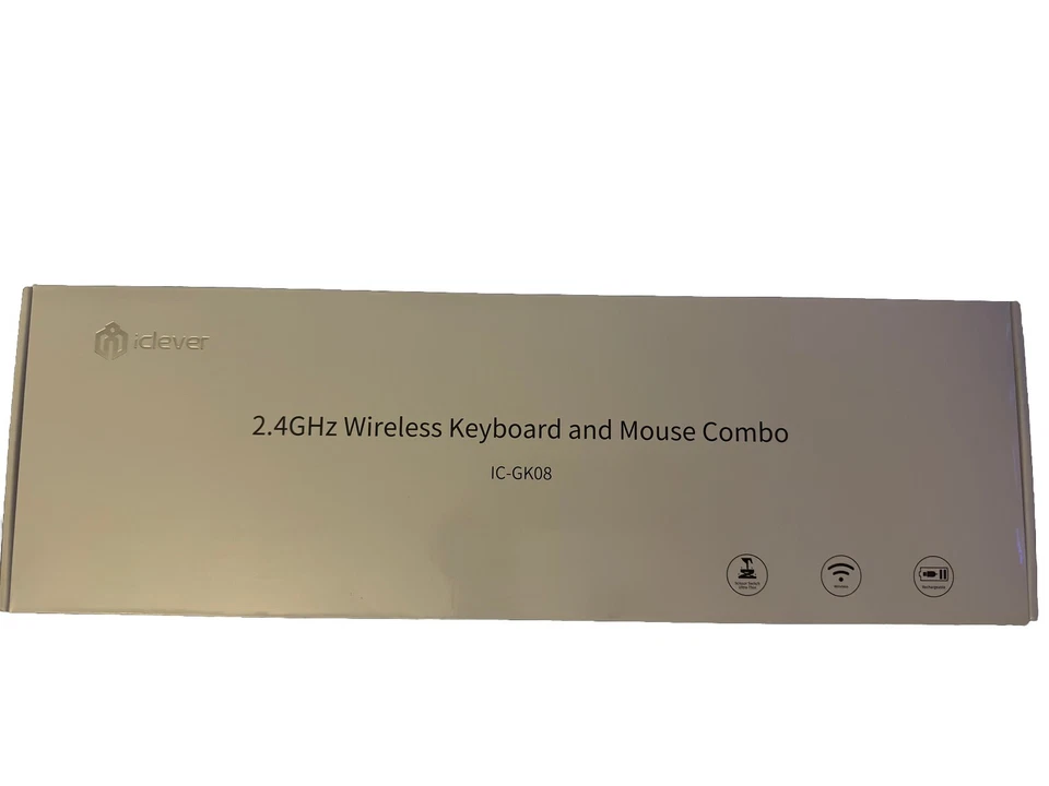iClever IC-GK08 Wireless Keyboard &  Mouse Combo Rechargeable Wireless Keyboard - Image 4 of 4