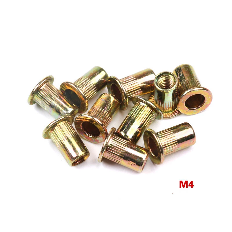 50PCS Rivnuts Blind Threaded Nutserts Color Zinc Rivet Nut M3 M4 M5 M6 M8 M10 - Image 4 of 4