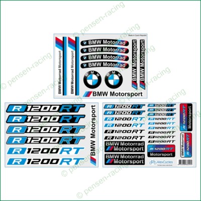 R1200RT BMW Motorrad Motorsport Racing Laminated Decals Stickers Kit ...