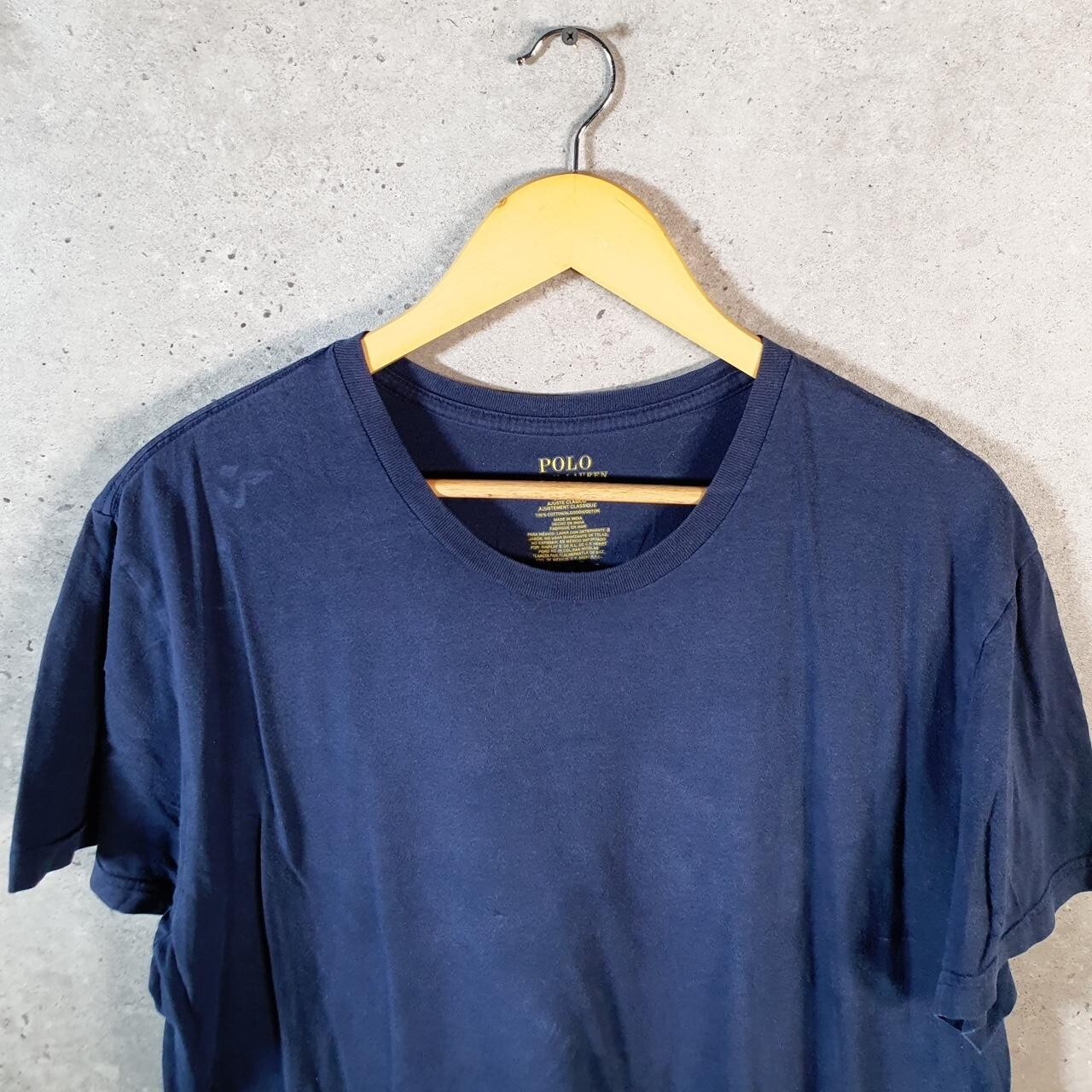 Polo Ralph Lauren vintage uomo grande blu ricamata pony vestibilità classica