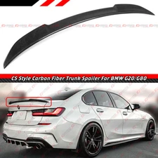 FOR 19-25 BMW G20 3 SERIES 330i G80 M3 CS STYLE CARBON FIBER TRUNK SPOILER WING