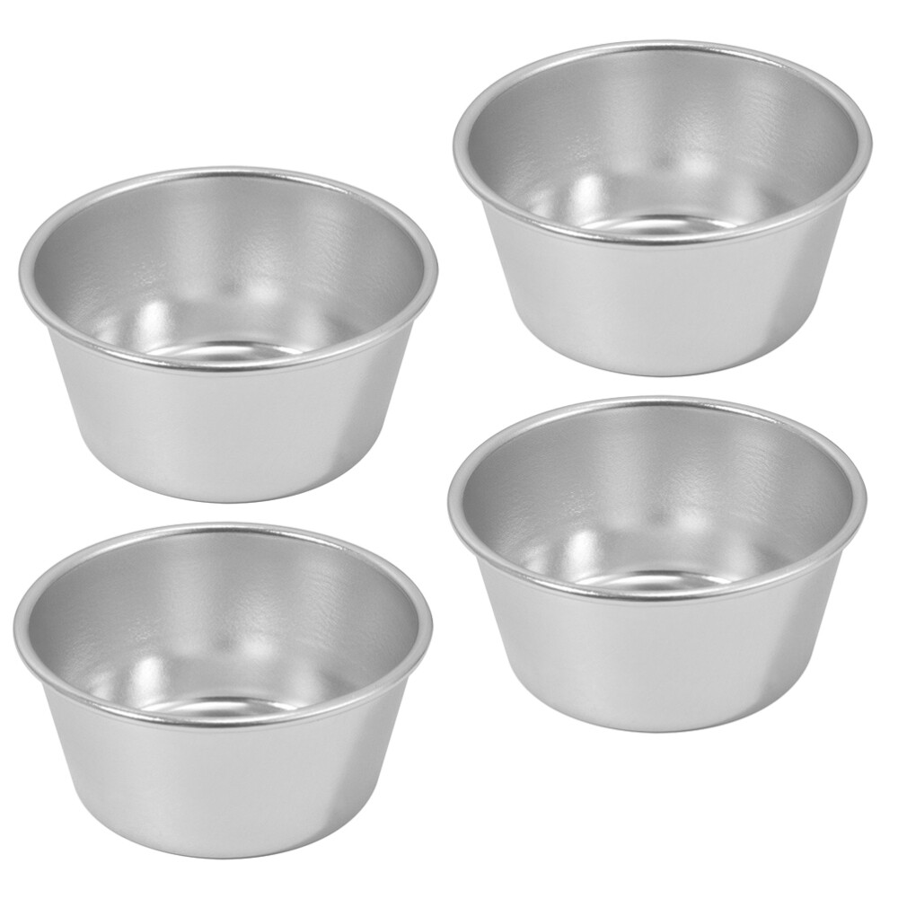 4PCS Convenient Baking Tins Cake Pan Metal Muffin Cups Aluminum