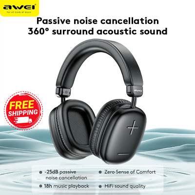 Awei AT6 True Wireless Headphone Bluetooth 5.4 Foldable Gaming Headset